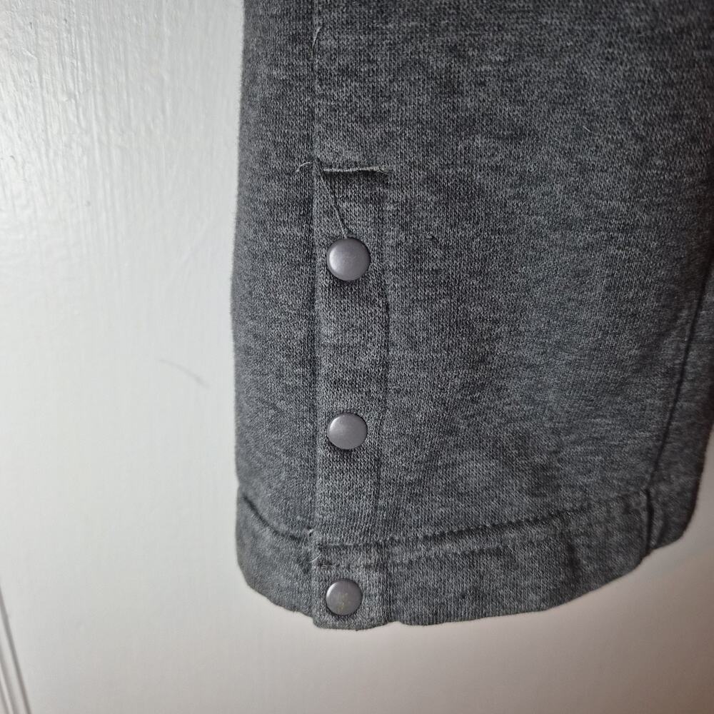 Adidas Straight Leg Joggers Womens Sz M Snap Ankle‎ Sweatpants Grey - Picture 4 of 10